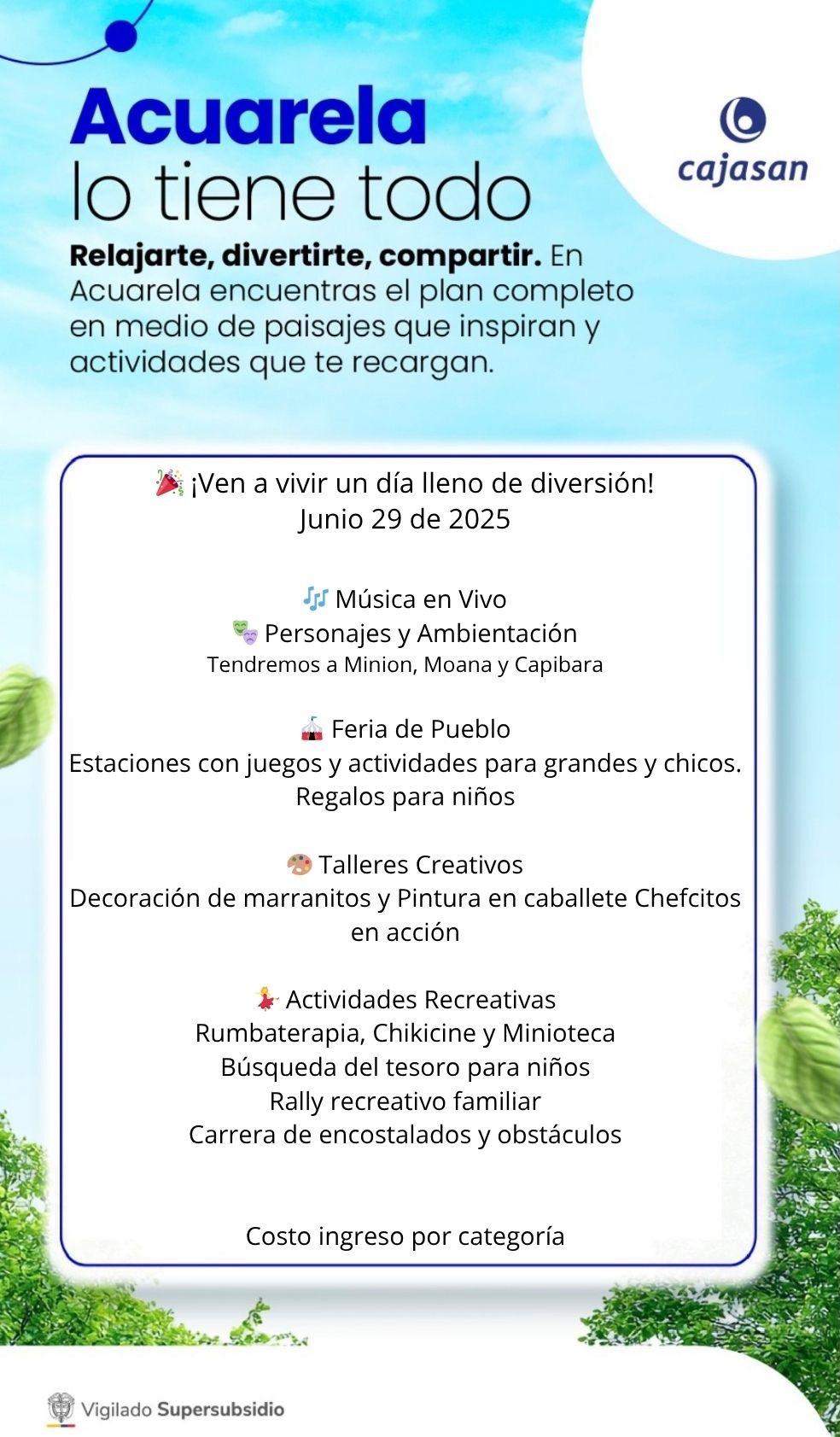 Actividades para el fin de semana